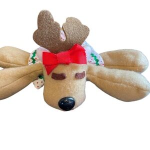Hallmark Christmas Rhonda Reindeer Felt Plush Vintage 1984